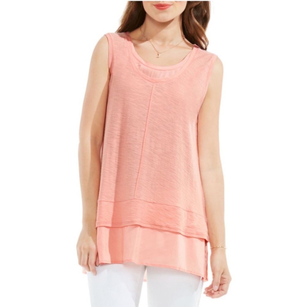 Two by Vince Camuto Top Coral Dusk Size XS